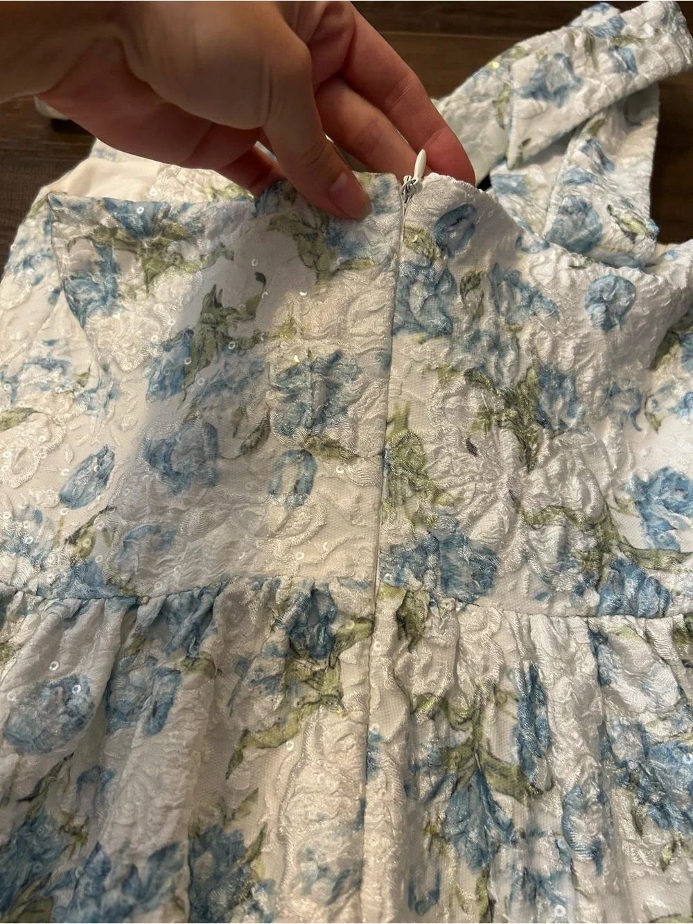 Altar'd State Blue and White Floral Dress - Picture 8 of 10